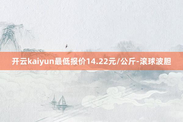 开云kaiyun最低报价14.22元/公斤-滚球波胆