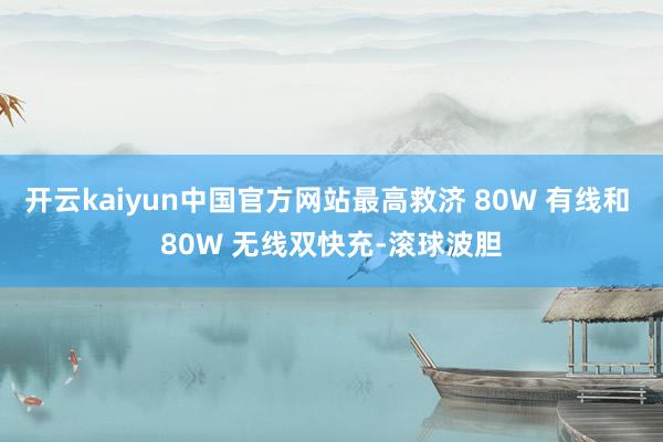 开云kaiyun中国官方网站最高救济 80W 有线和 80W 无线双快充-滚球波胆