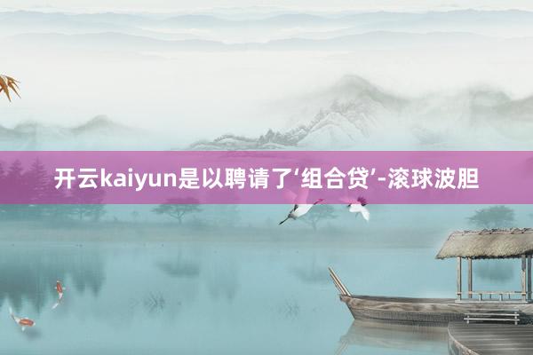 开云kaiyun是以聘请了‘组合贷’-滚球波胆